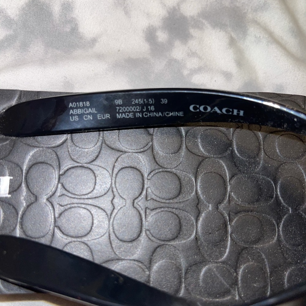 coach flip flops NWT